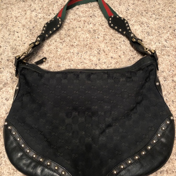 COPY - Gucci Pelham Web Hobo Studded GG Canvas Bag - Picture 2 of 8